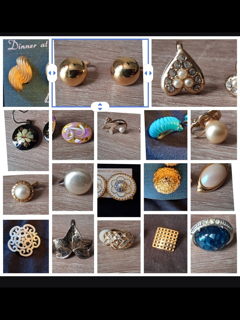18 Pairs Of High End Vintage Earrings